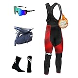 Faire du vélo en hiver -- Les leggings de cyclisme thermique avec une doublure polaire de belle épaisseur,vous donne de la chaleur sans couches épaisses ou lourdes, parfait pour les activités hivernales en intérieur/extérieur
