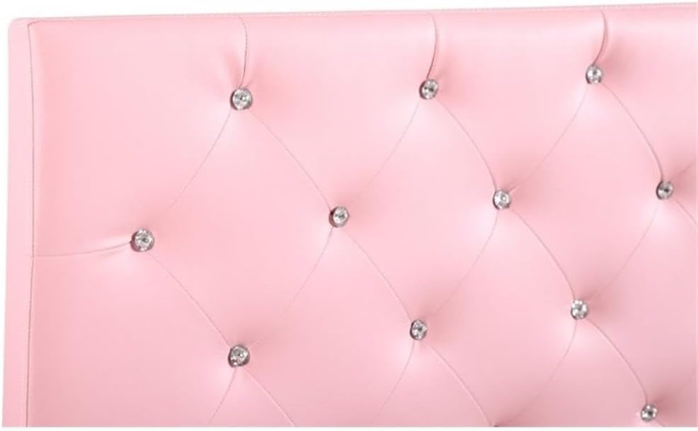 Glory Furniture Super Nova Faux Leather Upholstered Twin Headboard in Pink