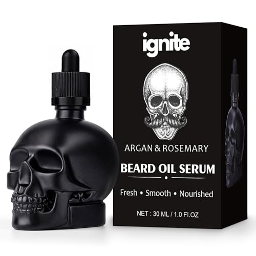 ignite Beard Oil for Men, Argan & Rosemary Oil, Non-Greasy Beard Serum