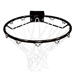 Bee Ball Basketballkorb, Offizielle Größe (45 cm), Basketballring, Netz und Wandhalterung