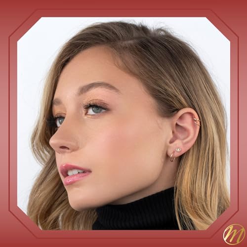 14k Yellow White Gold Heart Earrings Stud Post Sun Rays Design Simulated Diamond Safety Screwback Covered Back Closure4