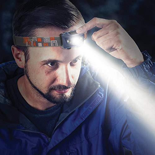 image for EverBrite LED Headlamp, 2-Pack CREE LED Head Lamp with Red Lights for 