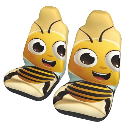 Housses de siège de voiture abeille lot de 2 universelles