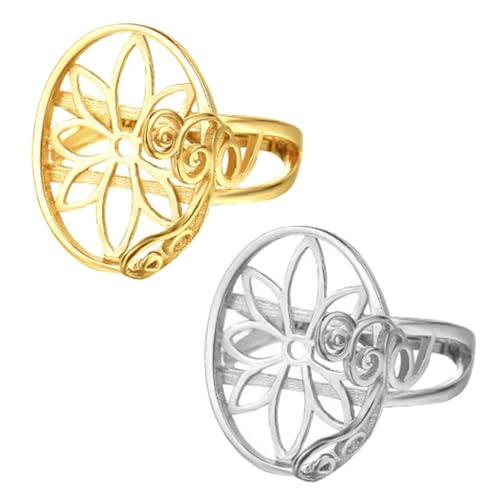 Sturdy Brass Earring Setting for Elegant Designs Creation Multiple Sizes
