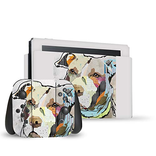 Skin Nintendo Switch Michel Keck Pitbull autocollant vinyle pour console et dock