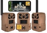 Moultrie Edge 3 Cellular Trail Camera - 40MP, 0.5s Trigger, 3-Pack
