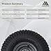 MARASTAR 21446-2PK 15x6.00-6 Tire and Wheel Assembly, Pneumatic Replacement Lawn Mower Front Tires Compatible with Craftsman Riding Lawn Mowers, 2 Pack, Easy Install Assembly