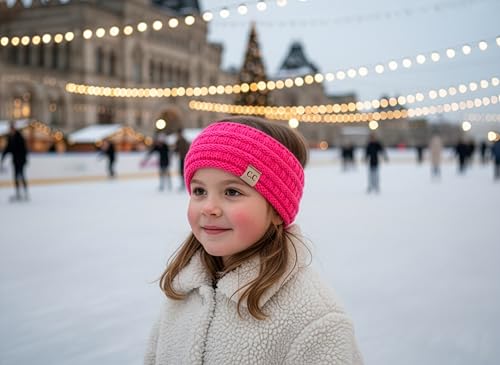 Image of Kids Headwrap Headband Ear Warmer - Candy Pink