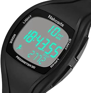 NAKOSITE PEDWA2433 Bester Schrittzähler Fitness Tracker Armband Uhr ohne App und Smart Handy mit Einfacher Pedometer Watch für Damen Herren Kinder Frauen. Sehr schön