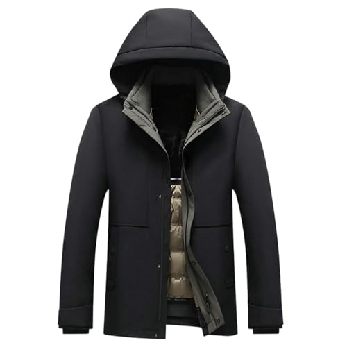 Doudoune amovible homme veste automne hiver manteau chaud rembourré USTZFTBCL
