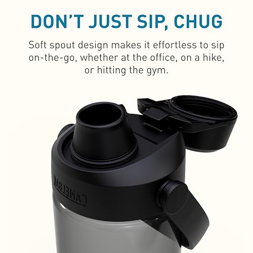 Image of CamelBak Thrive Chug Water Bottle, High Flow Lid Design for Quick Everyday Hydration and Active Use, 20oz, Charcoal