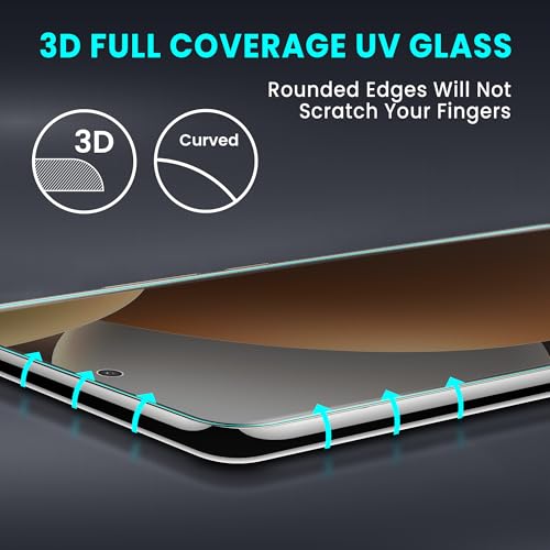 Image of ArmourPro UV Privacy Tempered Glass Screen Protector for Redmi Edge Note 15 Pro Plus (6.8 Inch, Pack of 2) Full Edge to Edge Coverage | Anti-Spy /Anti-Peeping, 9H Hardness, Protection