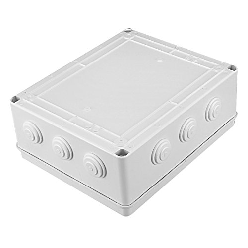 Awclub Abs Plastic Dustproof Waterproof Ip65 Junction Box Universal Electrical Project Enclosure White 11.8"X9.8"X4.7"(300Mmx250Mmx120Mm) #TOP5