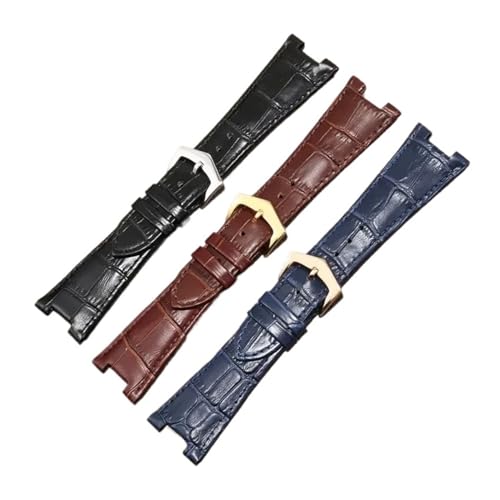 Correa de cuero con abertura cóncava convexa para restaurar tu reloj Nautilus 5
