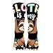 UTRSIFB Girl's Leisure Sports Socks, All Season Stockings, Soft Fashion Breathable Dress Decor Boots Socks Sloth Spirit