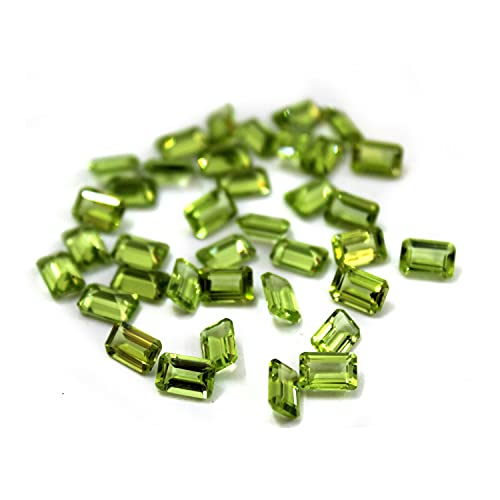 Péridot naturel octogone 10x8mm AAA pour création bijoux - 2
