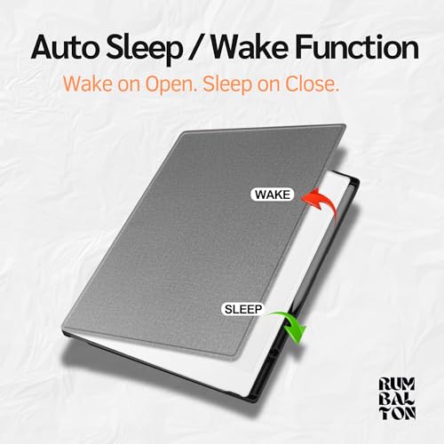 Image of Case for Remarkable Paper Pro 11.8 Inch 2024 Paper Tablet, Ultra Slim Lightweight Smart Folio Cover with Auto Wake Sleep, Hard Back Shell, Slim Case with Pen Holder, Protective Tablet Cover