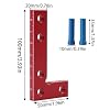 Small Square Center Finder - Mini Square Tool with Center Line Marking Hole, 90 Degree Precision Measuring Woodworking Ruler, Carpenter Engineering, Imperial Layout Ruler