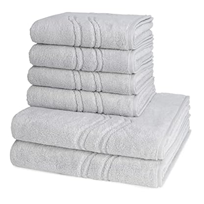 Ross - Cashmere Feeling - 4 X Handtuch 2 X Duschtuch - im Set (6er Set Chrom)