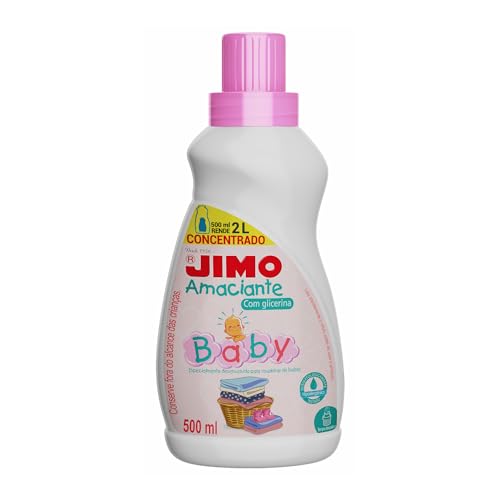 JIMO Amaciante Concentrado Baby Mais Maciez Menos Agressiva Fragância Suave 500ml