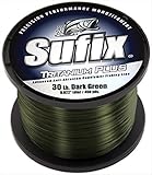 Sufix Tritanium Plus 1/4-Pound Spool Size Fishing Line (Dark Green, 17-Pound)