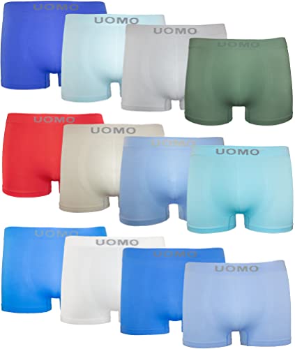 Channo Calzoncillos Niño Boxer Sin Costura UOMO – Pack12 12-14 Años