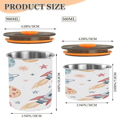 Envase hermético para café acero inoxidable 17 oz miniatura 3