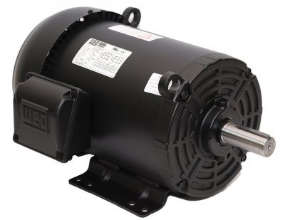 Weg Electric00518ET3E184T-S, 5HP, 1800 RPM, 3PH, 208V,230V,460V, 182/4T Frame, Standard Flange,Foot Mount, TEFC, General Purpose Motor