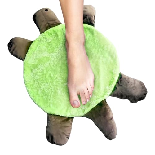 Floor Turtle Foot Mop, Cute Double-Sided Turtle Foot Cleanin-g Pad,