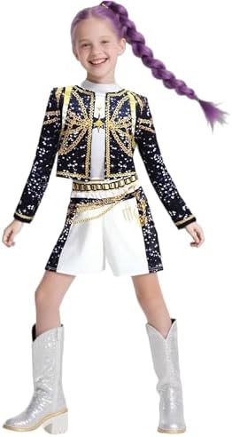 Disfraz infantil de bailarina de pop, conjunto de estilo urbano, ...