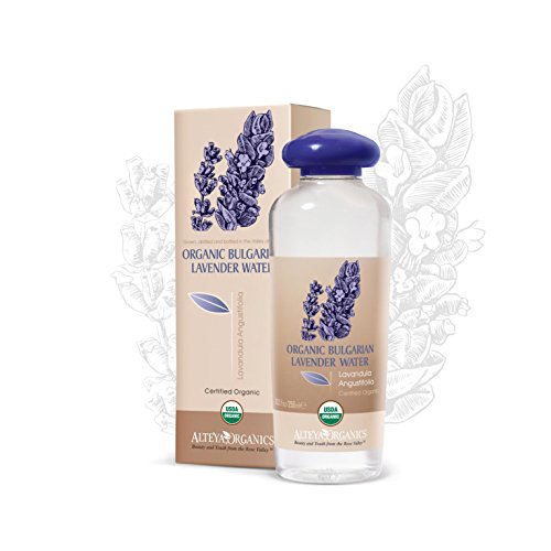 Alteya Organic agua floral de lavanda  250ml  antiséptico y antiinflamatorio - producto orgánico con certificado USDA, destilado al vapor de flores de lavandula angustifolia búlgara y vendido por el propio cultivador y destilador Alteya Organics
