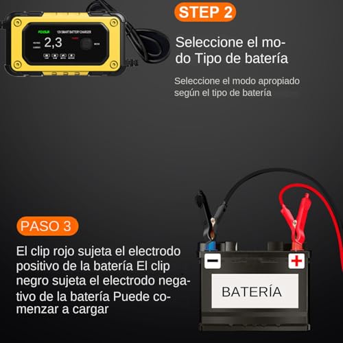Arrancador de batería portátil de coche con pantalla LCD de 12V 7
