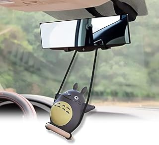 Cute Car Decoration Little Chinchilla Auto Parts Car Pendant, Car Mirror Suspension Parts, Car Rearview Mirror Parts Car Charm Car Interior Jewelry(Adjustable rope length: 25cm)