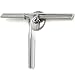 Neuleben Shower Windows Squeegee Brush, Stainless Steel Squeegee for Bathroom Door and Car Mirror Wiper,Window Glass Cleaning with Super Suction Cup Hook
