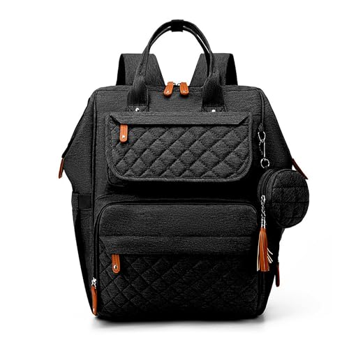 Image of House of Quirk Baby Diaper Bag Backpack for Mom & Dad, Waterproof Maternity Travel Bag with Pacifier Case