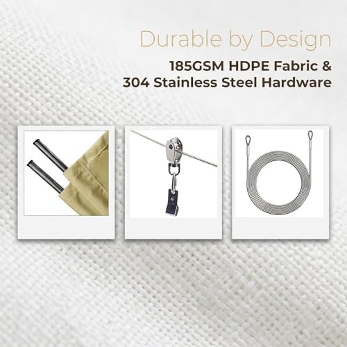 Voile électronique rétractable Pera 1.8x4m auvent coulissant multicolore - 6
