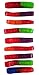 Flix Candy Gummy Bands Valentine's Treats Card Packs - 18 CT