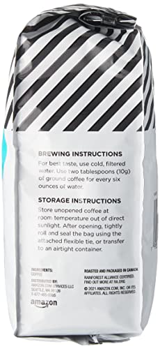 Image of AmazonFresh Dark Roast Whole Bean Coffee, 12 Ounce (Pack of 3)