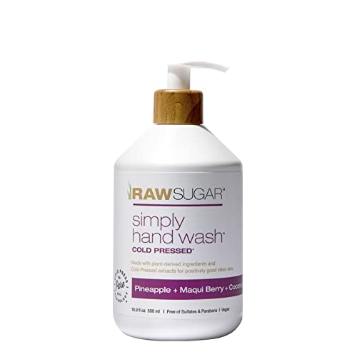 RAW SUGAR Simply Hand Wash | Pineapple + Maqui Berry + Coconut | 16.9 oz