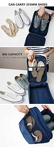 Image of Styleys Waterproof Shoe Bag /Shoe Pouch For Travelling /Storage (Navy Blue) - S1095