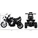 Aosom 6V Kids Motorcycle Licensed BMW, Toddler Motorcycle with Headlight, Music, 3 Wheeled Electric Motorcycle for Kids, Gift for Boys & Girls, Black