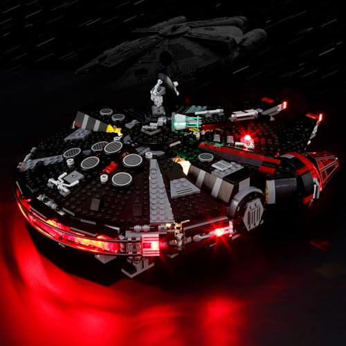 BOOZUU Light Kit for Lego-75389 Dark Falcon - Lighting Compatible with The Dark Falcon 75389 Building Set for Adults (Lights Only, No Model)
