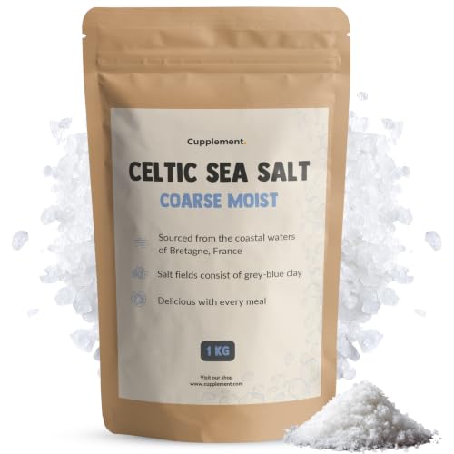 Sal Marina Celta Gruesa y Húmeda – Sal Rica en Minerales Sin Refinar – 1 kg