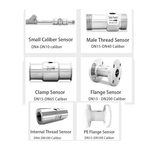 Débitmètre à turbine DN40 en acier robuste SS304 filetage mâle