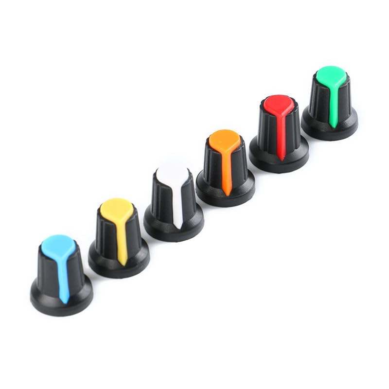 Commande de volume imprécise ? Bouton potentiomètre 6 mm WH148 rotatif multicolore