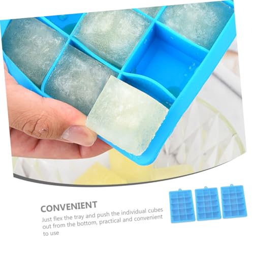 Molde de silicona para cubitos de hielo 3 piezas miniatura 4