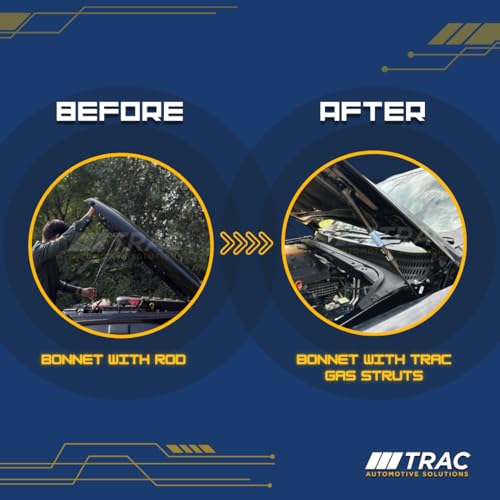 Image of TRAC  ULTRALIFT XUV700 Gas Spring System - Front Hood Hands‑Free Opening | Bonnet Gas Struts - Aluminium Hood‑Lift System | Easy DIY Install | Smooth & Durable Performance | Strong Aluminium Mount