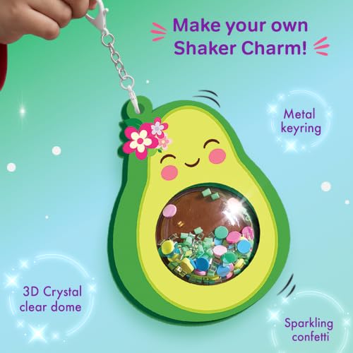 Image of Chalk & Chuckles Joydomes Happy Avocado, DIY Shaker Keychains & Bag Charms