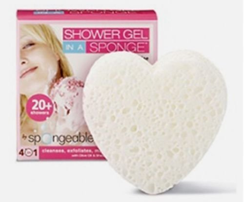 Spongeables Heart Shape - Sweet Jasmine (White)