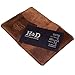 Hide & Drink, Leather Bifold Card Holder, Holds Up to 6 Cards/Organizer/Case/Wallet, Handmade Includes 101 Year Warranty :: Bourbon Brown